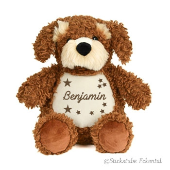 Hund Cockapoo Kuscheltier bestickt mit Namen
